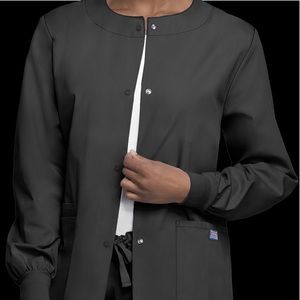 Cherokee Pewter Scrub Jacket